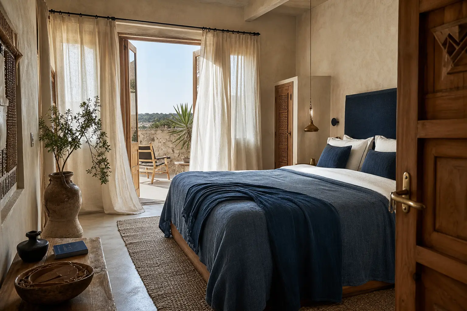Serene Dar Ayman guesthouse room with natural light near Essaouira